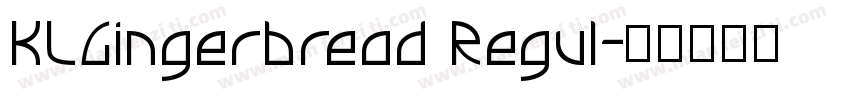 KLGingerbread Regul字体转换